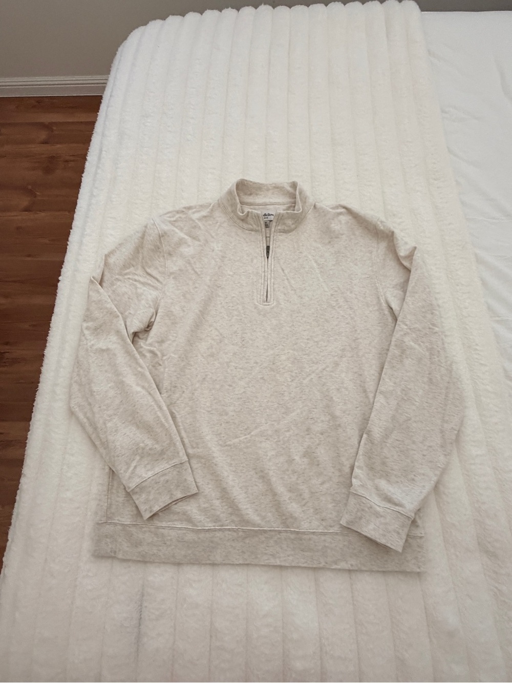 Goodfellow & Co Men's Zip-Neck Sweater - Oatmeal - NWOT
